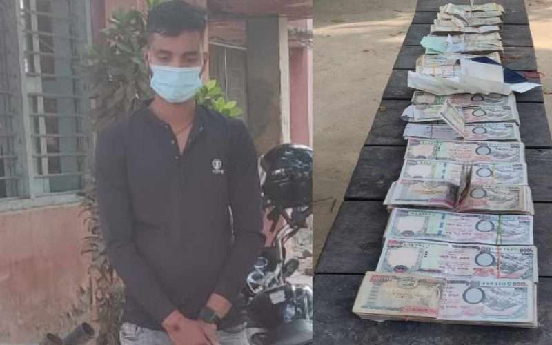 १३ लाख नगद सहित बिरगंज बाट एक युवक पक्राउ