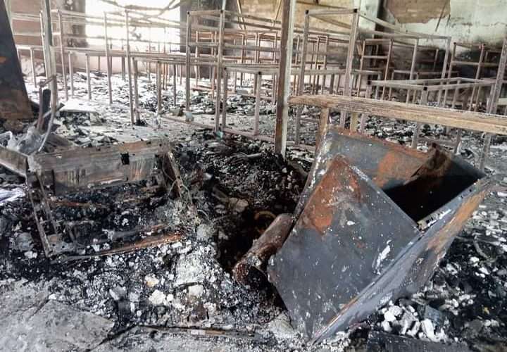 वीरगंजको संकल्प लाेक सेवा इन्सच्युटमाआगलागी हुदा ५० लाख भन्दा बढीकाे क्षति